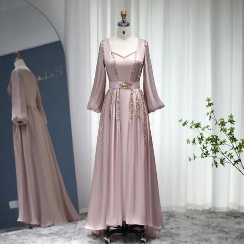 long red evening dress Dark Red Off The Shoulder Long Sleeves High Side Slit Prom Dresses , C –  clover sew