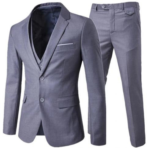 חליפה + ז'קט + מכנסיים סטים 3 חלקים / 2023 אופנה חליפות עסקים לגברים / מעיל בלייזרים גברים + מכנסיים + חזייה / s 6xl