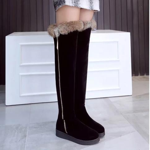 אוברסייז מידה גדולה מידה גדולה נעלי נשים סתיו וחורף באיכות גבוהה מגפי חורף מגפי חורף לנשים