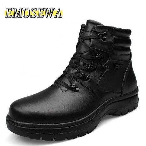בטיחות בעבודה נעלי החלקה לגברים נעלי עבודה בטיחותיות שחורות ללא החלקה במידה פלוס 4554