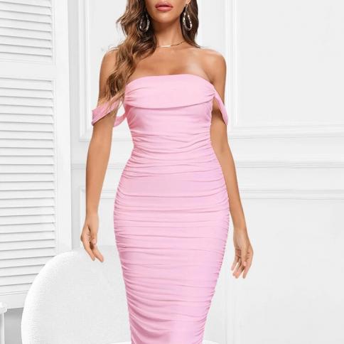 beaukey סתיו לבן ארוך bodycon hl תחבושת שמלות נשים מסיבה מחוץ לכתף מועדון סלבריטאים באיכות גבוהה vestido xl