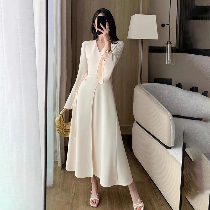 drop waist yellow dress A-line Black Satin Straps Long Formal Dress, Black Simple Prom Dress –  Denver Dresses main image 0