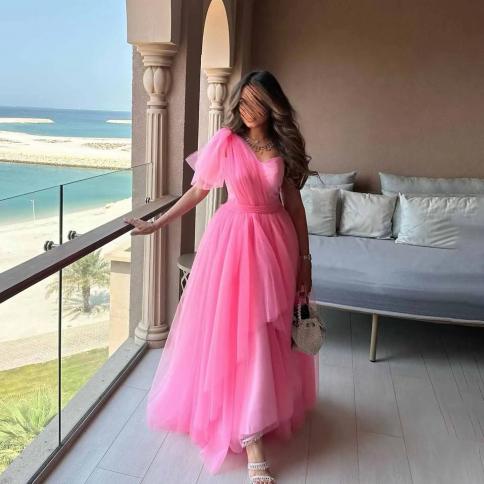 oeing one shoulder luxury formal evening dresses pleat sleeveless  فساتين سهرة  floor length elegant prom grow