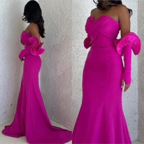 oeing sweetheart luxury formal evening dress ruffles sheath sleeveless فساتين سهرة floor length elegant prom g