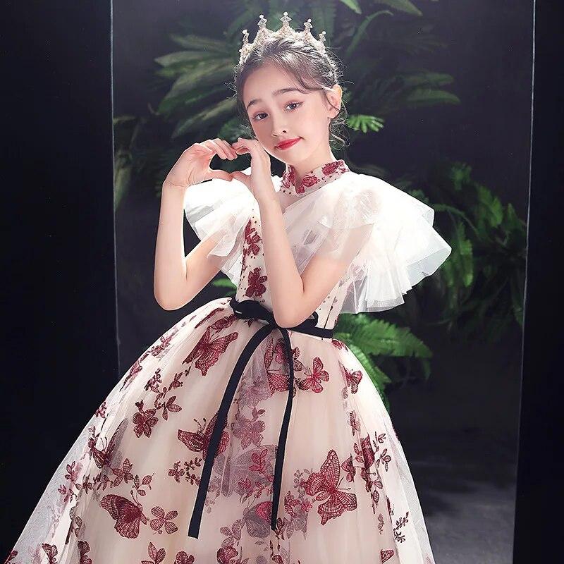 open lace back dress Key Hole Neck Lace Cheongsam Top Chinese Style Evening Dress