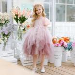 Girls Grade 8 Graduation Dress Long Black Dresses Girls Black Elegant Dress  Kids Girls Casual Dresses Color B Flower dress Kid Size 150cm 11-12Y