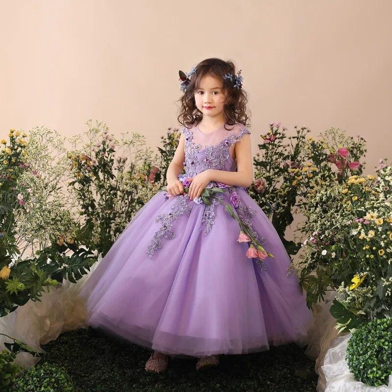 Custom Lilac A Line Lilac Purple Bridesmaid Dresses For Junior Weddings,  Graduations, Proms Affordable Floor Length Gown For Children And Toddlers  From Sunnybridal01, $105.67 | DHgate.Com