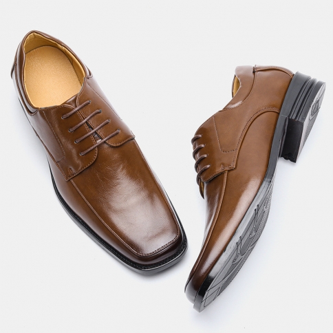 נעלי עסקיות לגברים בקיץ נעלי גברים רשמיות נעלי גברים קז'ואל נעלי אצבע מרובעות