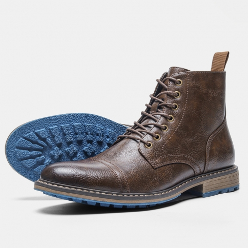 independent station נעלי עבודה חדשות לגברים באיכות גבוהה רטרו ישן חורף מרטין מגפיים לגברים