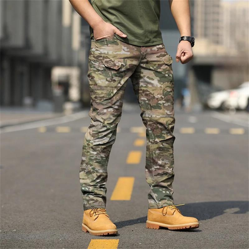 Men Military Pants Army Trousers Many Pockets Pants Men Casual Cargo Casual  Pant 