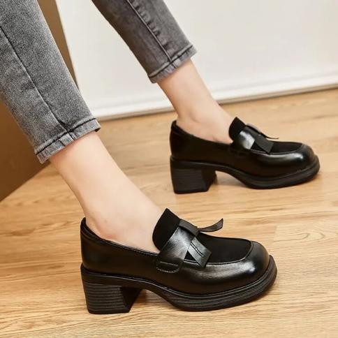 נעלי קז'ואל נשים שמנמנות אוקספורד נופל מותג חדש מעצב אופנה נעלי קז'ואל 2023 שמלת הליכה נעלי סניקרס באמצע עקב 202
