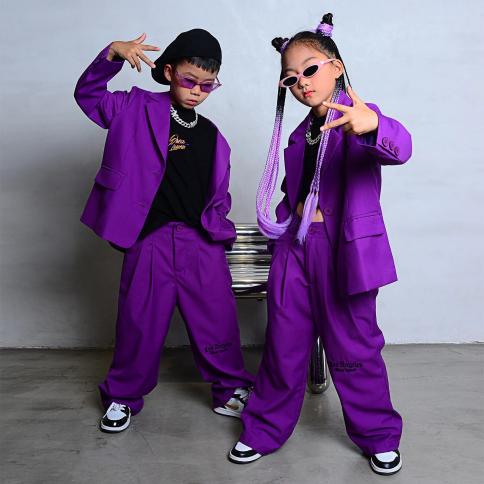 Girls hip-hop jazz dance costumes children modern dance clothes