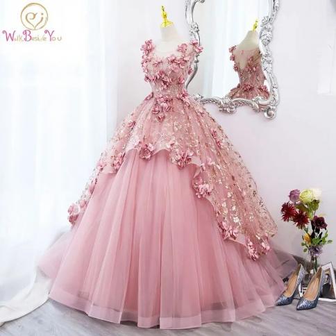 Rose Gold Quinceanera Dresses Sleeves Rose Gold Light Pink Quinceanera Dresses  15 Color Pink US Size 2