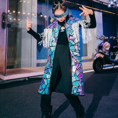 zzl מחול עירוני ילדה תחפושת ילדים kpop hiphop תלבושות מסלול ביצועים בגדי דגם אופנה ילדים ג'אז ריקוד סוי