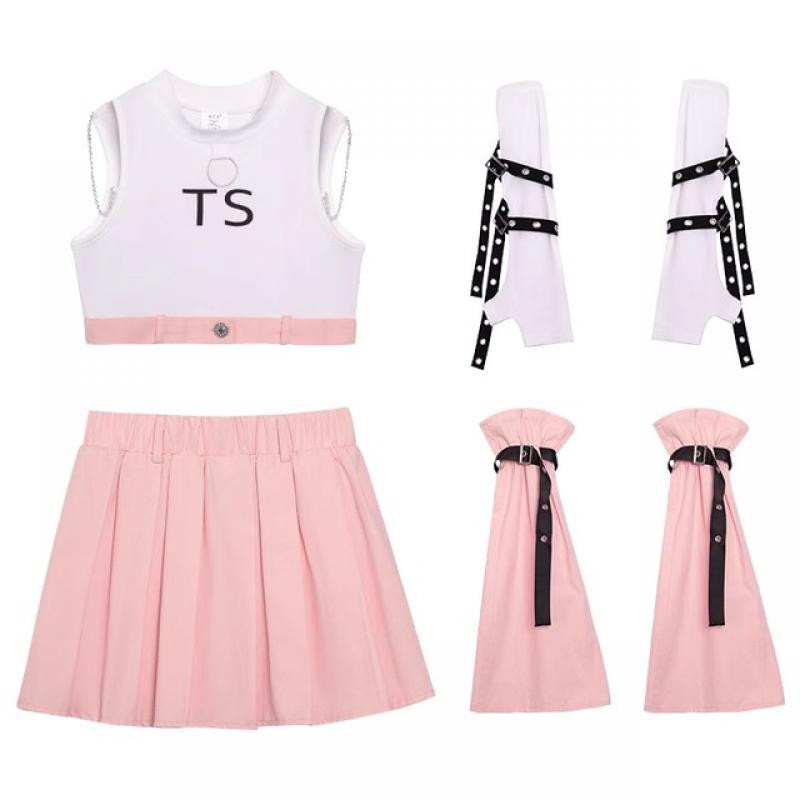 Zzl K-pop Clothes Girls Fashionable Jazz Dance Costume Children