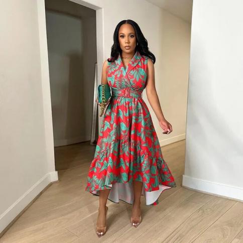 Boho Floral Summer Dress Women V Neck Elegant Birthday Party Maxi Dress Vestidos size XL Color K2786 Boho Floral Summer Dress Women V Neck Elegant Birthday Party Maxi Dress Vestidos size XL Color K2786