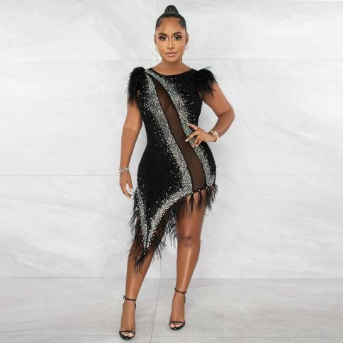 white christmas dresses Shiny Metallic Party Night Club Mini Dress Women Y2k Clothing Halter Backless Double Side Split Sexy Short Dresses Wholesale Black / S main image 1