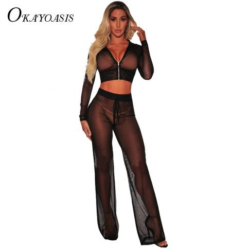 okyoasis rompers סרבל נשים עם ברדס שני חלקים סט רוכסן קדמי שרוולים ארוכים bodycon סרבל שחור לנשים jum