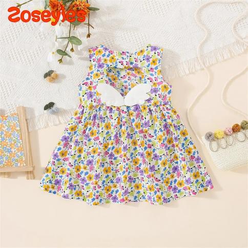 Baby Girl 2 Piece Summer Set, 3D Butterfly Flower Embroidery Fly Sleeve Mesh Romper Dress 3d Bow Headband Toddler Outfits