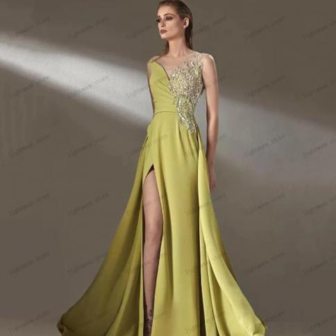 שמלות ערב מדהימות קו סאטן שמלת נשף ללא גב שמלות נשף גבוה עם שסעים עבור סלבריטאים גלימות וינטג' vestidos de