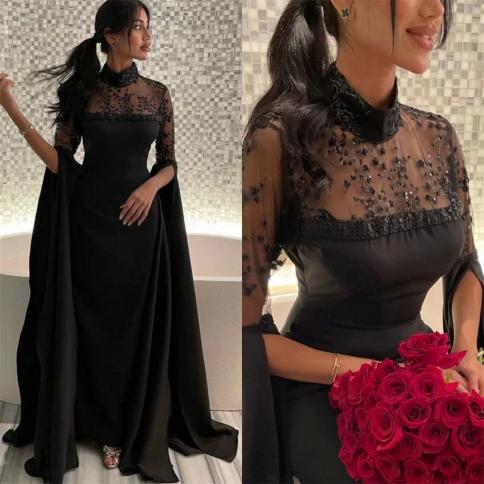 yipeisha prom dresses exquisite high collar sheath cocktail flowers chiffon occasion evening gown prom dresses فستا�