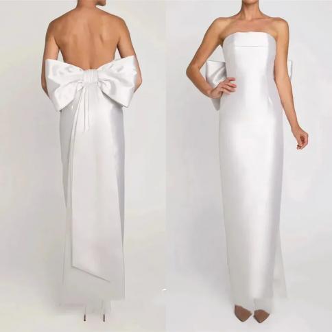 שמלת נשף yipeisha אופנה באיכות גבוהה נדן סטרפלס ערב פרח סאטן גב פתוח מותאם אישית ערב הסעודית