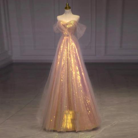 שמלת כלה כלה 2023 רשת חדשה להרזיה מסיבה שנתית מארח בתולת ים שמלת ערב כתף אחת שמלות מסיבה נשית מקצוענית