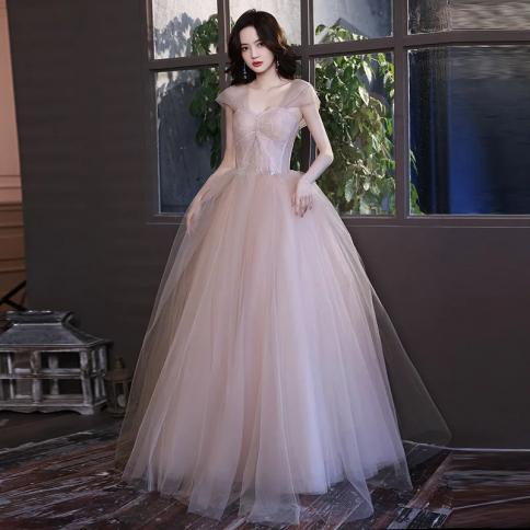 Women's Evening Party Dress French Style Slim Sleeveless Lace A-line Long  Skirt Elegant Ladies Prom Dress For Women Vest size XS Color Black