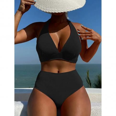 v neck push up bikini