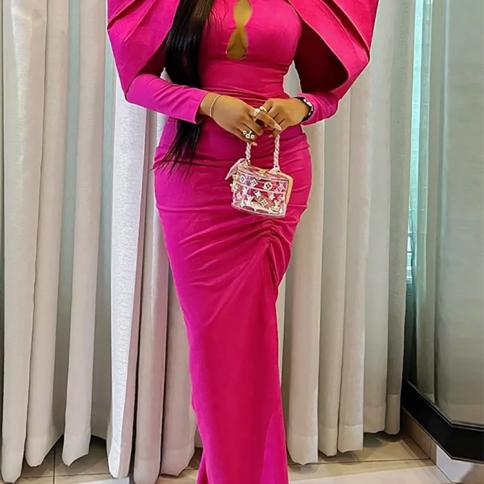Elegant Long Evening Dresses For African Women Satin Floor-length Mermaid  Pleats Prom Party Gala Special Events Dance Ma Color White US Size 22W