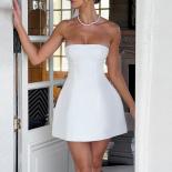 2000s tube dress Y2K Letter Tube Dress  2000s Strapless Club Style for E-Girl  AGCW