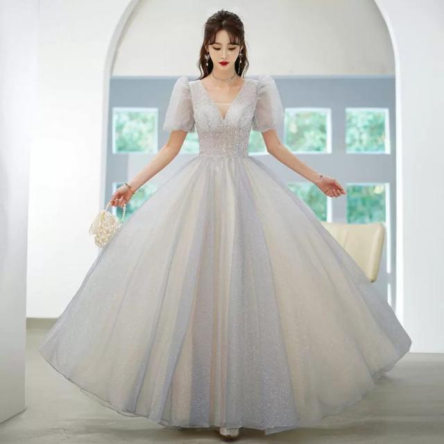 שמלת ערב טקס הגילאים הקרוב של נשים שמלת נסיכה מוזיקה ווקאלית יום הולדת