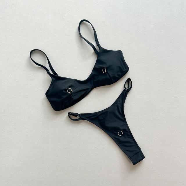 ביקיני פוש אפ 2025 נשים בגד ים בגדי ים חוטיני נשי סט ביקיני בגזרה גבוהה biquin