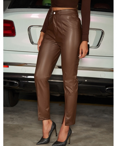 Joseph Ribkoff Faux Leather Pants Style 223921 | 1ère Avenue