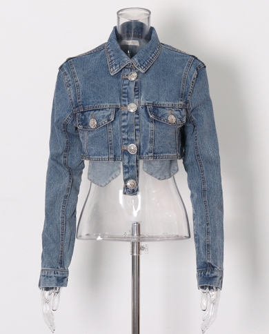 Spring New Lapel Pocket Short Fringed 