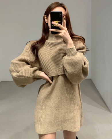 New Mid-length Knitted Two-piece 