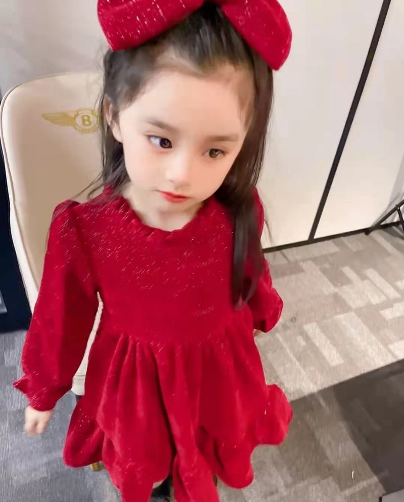 Buy HAPPYMAToddler Baby Girl Dress Fall Outfits Ruffle Solid Long Sleeve Dress  Winter Dresses for Toddler Girls Clothes Online at desertcartINDIA