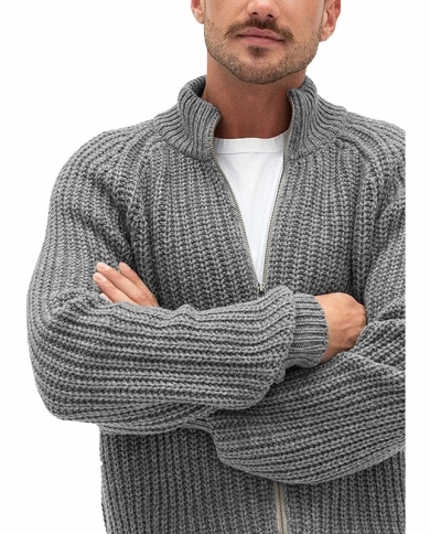 New Style Sweater Cardigan Mens Solid 