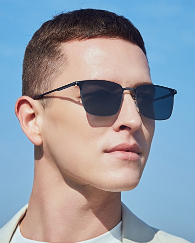 men's retro square sunglasses