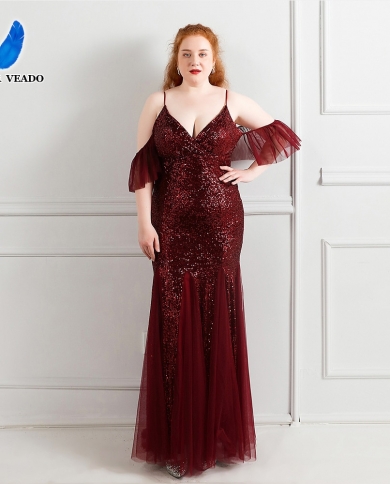 Deerveado Plus Size Evening Dress Deep 