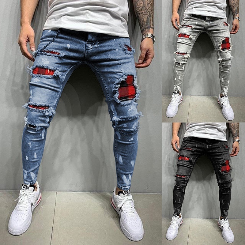 New Fashion Cargo Jeans Pants Men Casual Denim Pants Loose Baggy Plus Size  Trousers Streetwear Hiphop Harem Jeans Men Clothing