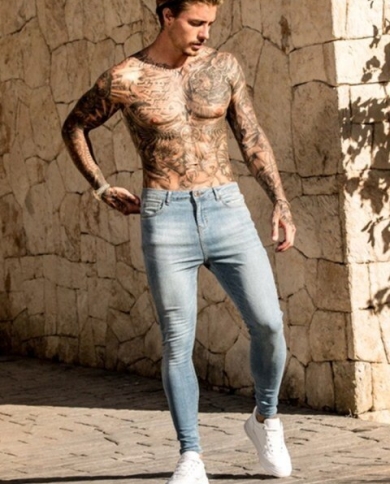 Van Jeans Men Elastic Waist Skinny 