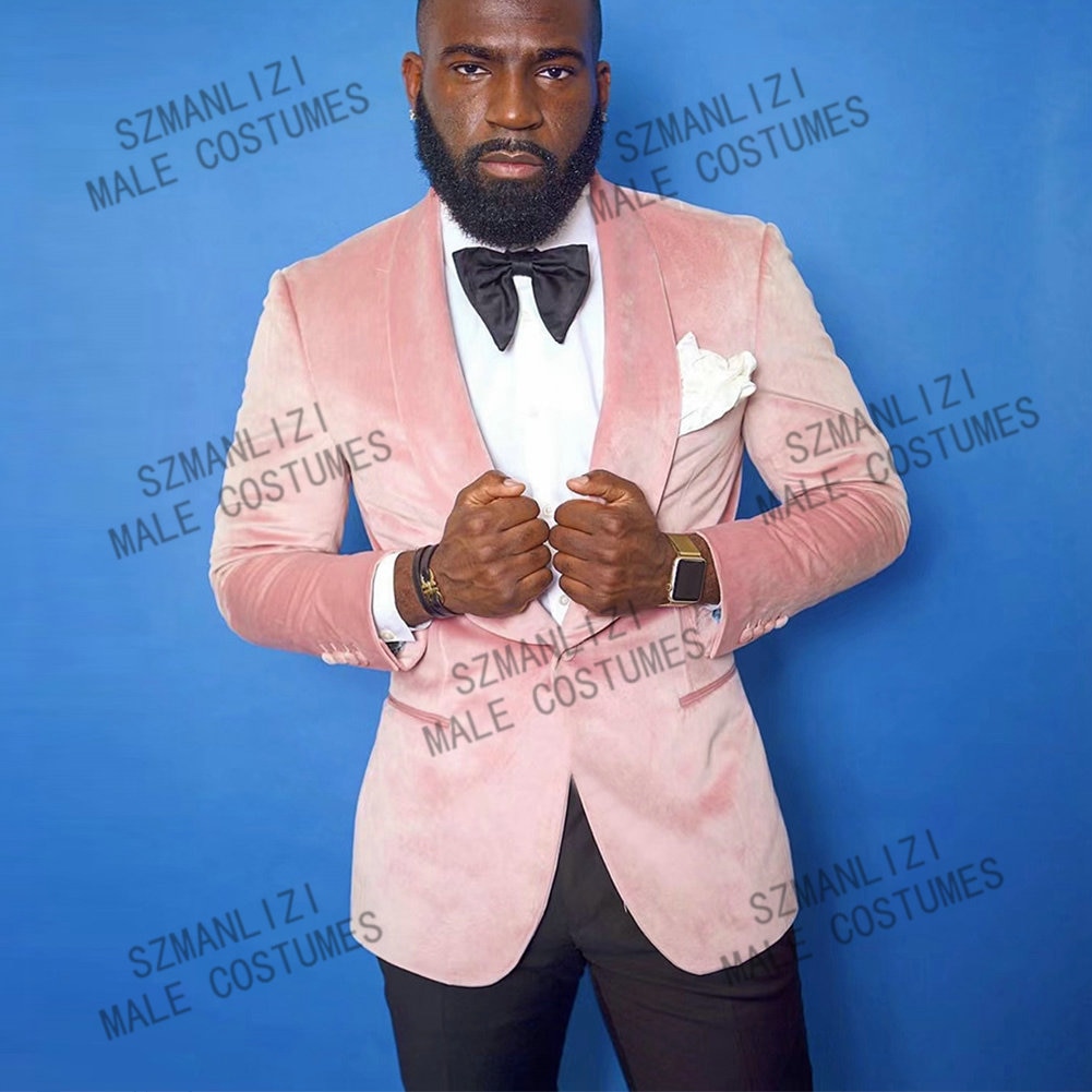 Mens pink wedding on sale suits