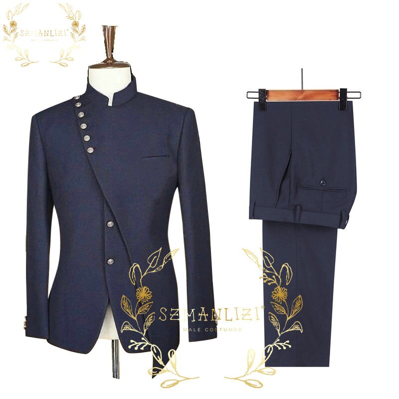 Szmanlizi 2023 Latest Coat Pant Design Black Velvet Jacket Trousers With  Stripe Formal Groom Suits For Wedding Blazer Se Color As Picture size MEU48  Or US38