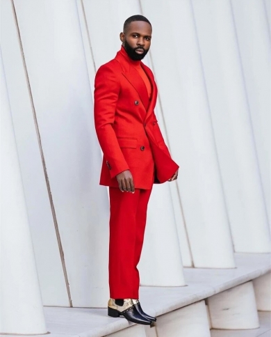 Red double breasted blazer on sale mens