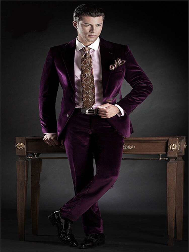 dark purple coat pant