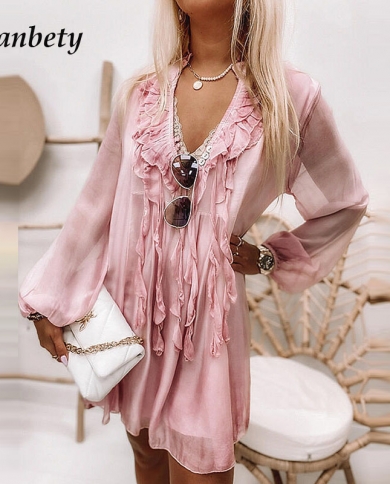 Summer Women Fashion Mesh Party Dresses 
