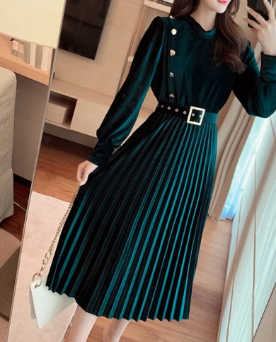 Women Autumn Fleece Solid Casual Midi 
