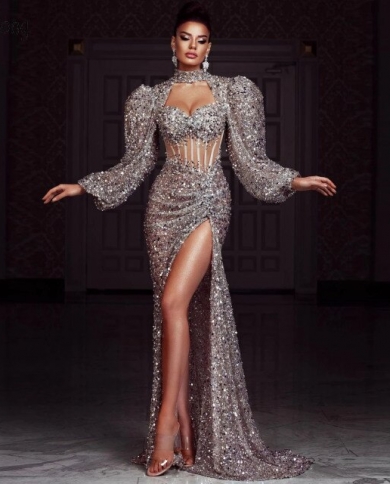 Luxury Glitter Sequins Prom Dress 2022 