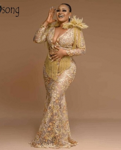 Aso Ebi Style Evening Dress 2022 Luxury 